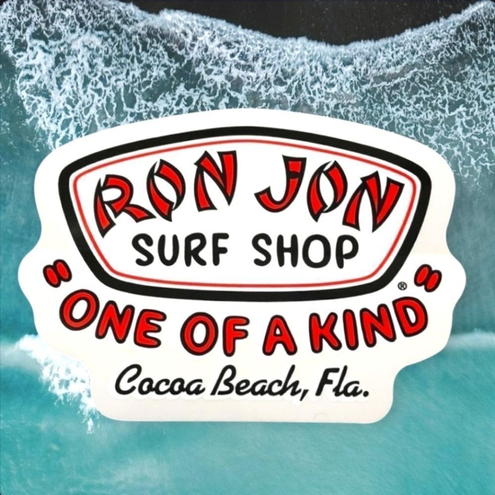 Ron Jon Surf Shop "One of a Kind" Cocoa Beach, FL Location Sticker OS